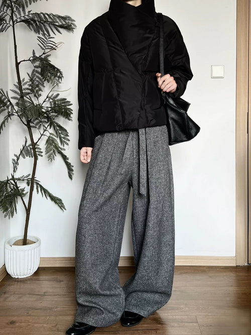 Pleated Belted Trousers Studio Stars