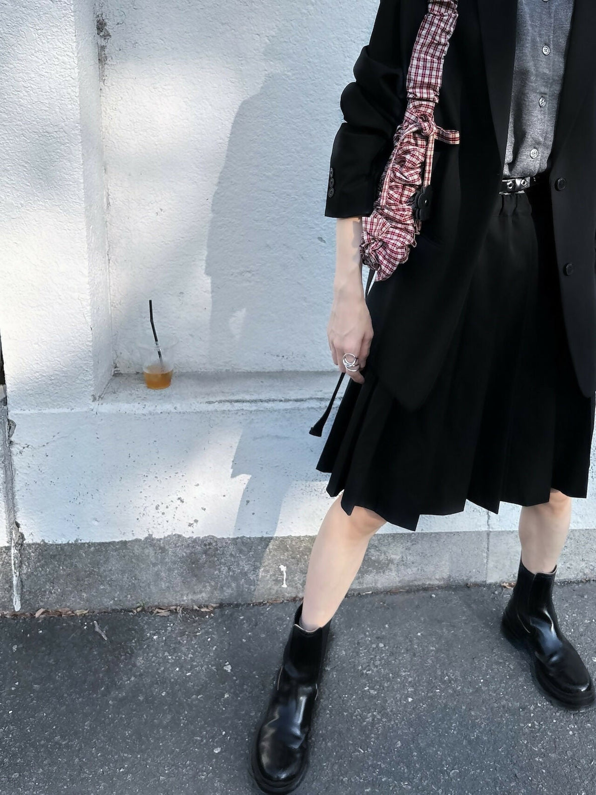 COLLAGE BAG GATHER HANDLE / PLAID CHECK Studio Stars
