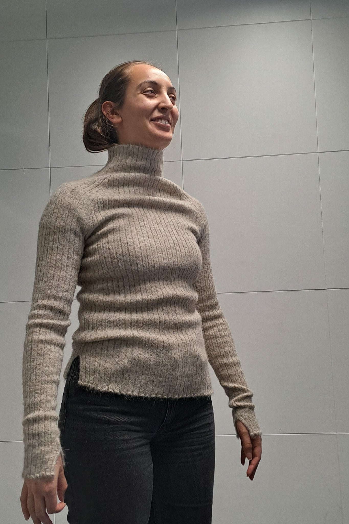 Mohair Jumper - Beige Slagter