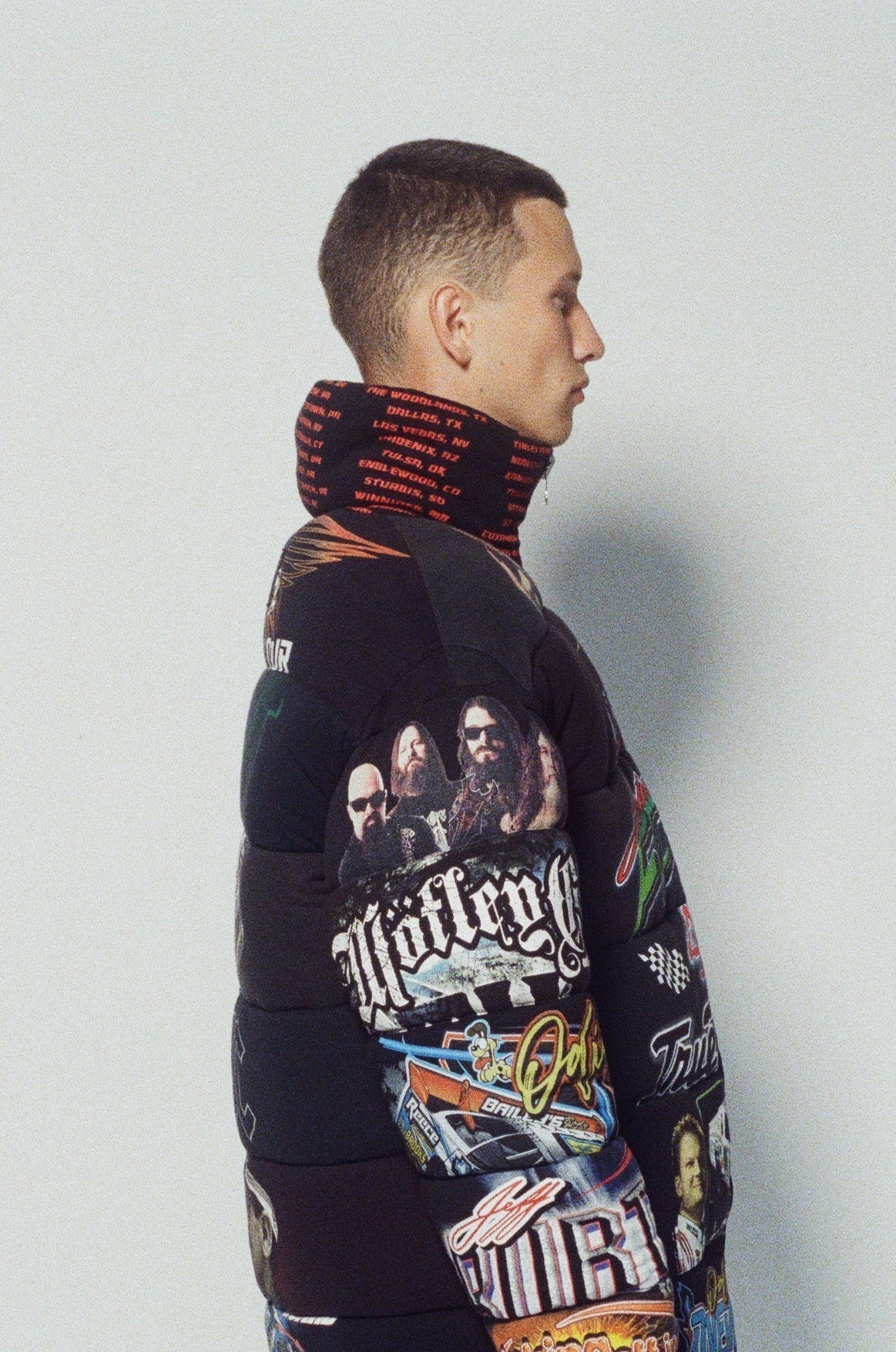 FRONT RUNNER Black Unisex Lightweight Reversible T-shirt Puffer Jacket NMB New York