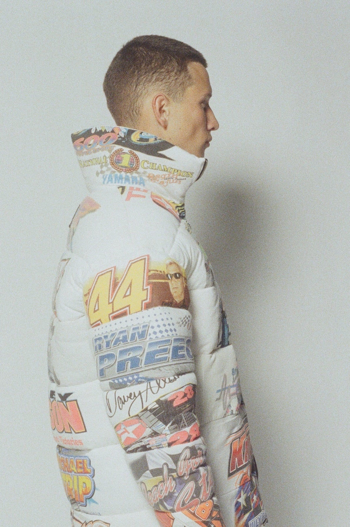 MOTORSPORT Reversible T-shirt Puffer Jacket NMB New York