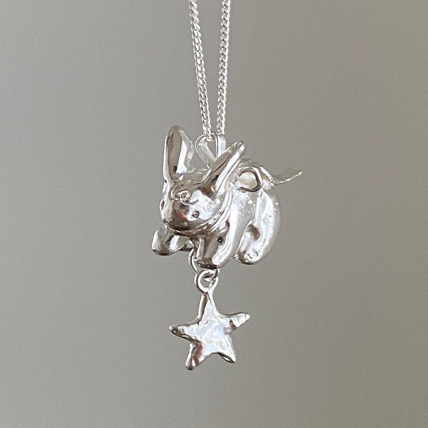 FLYING BUNNY NECKLACE Ginger Angel