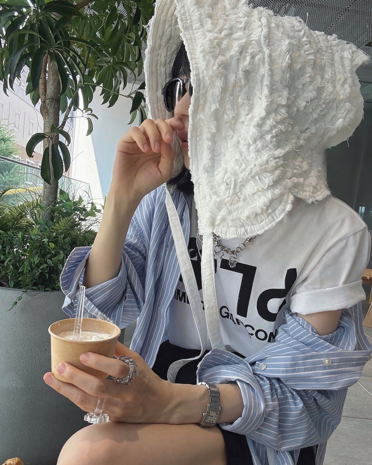 SOLID DECORATION SCALLOP MULTI CLOTH Keiyamaguchi works