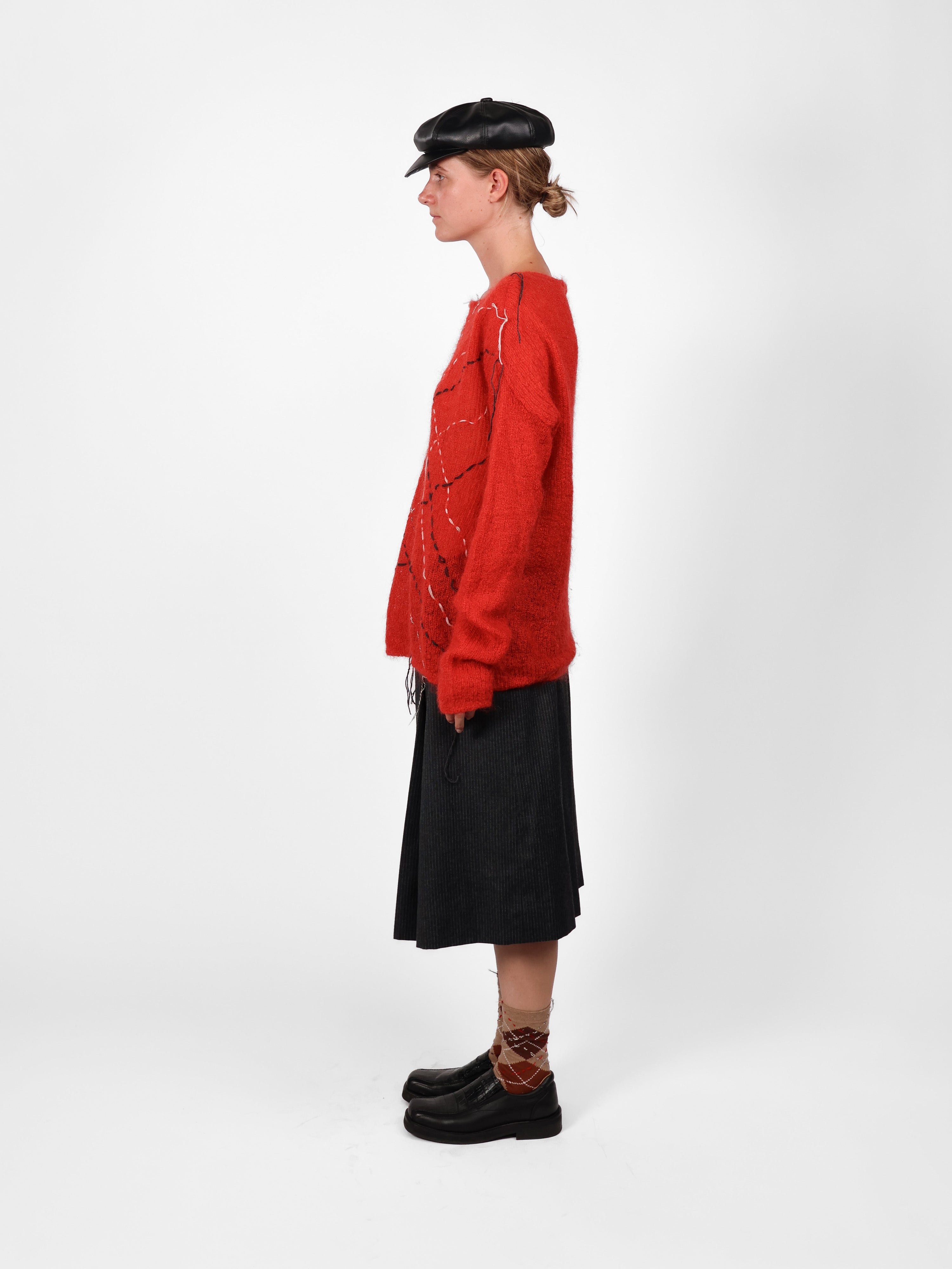 LONG RED KNIT Studio Stars