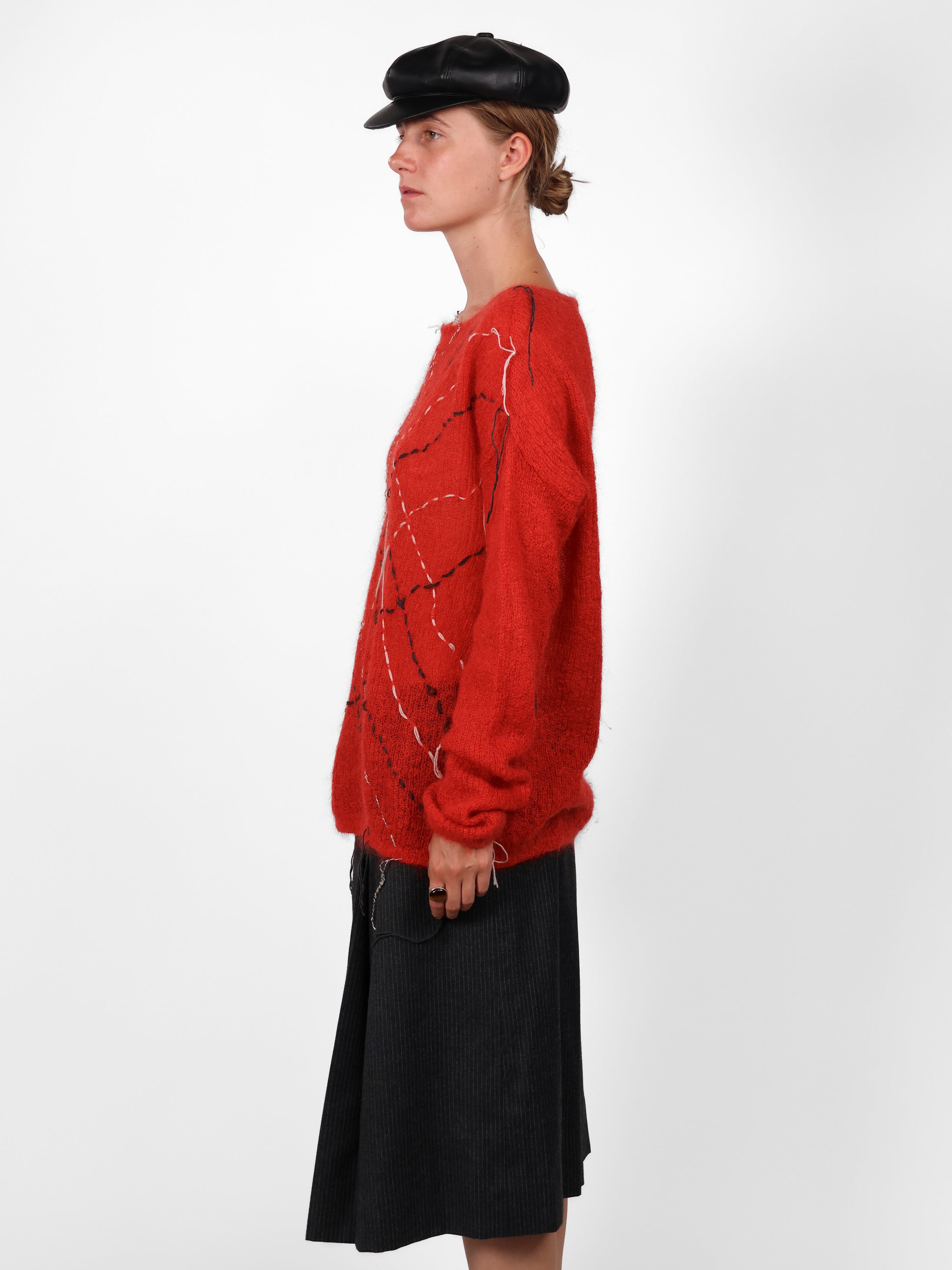 LONG RED KNIT Studio Stars