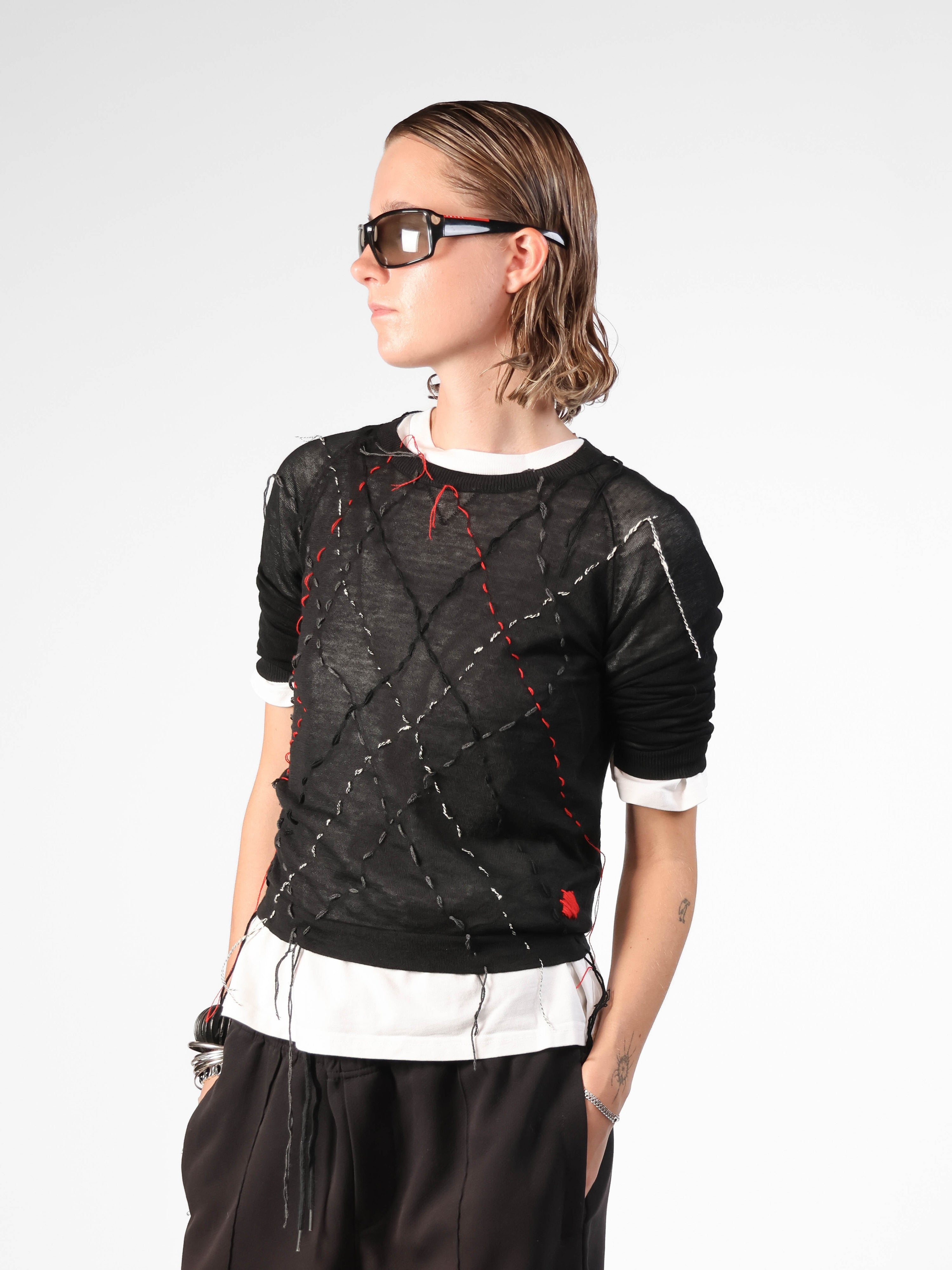 BLACK KNIT Studio Stars