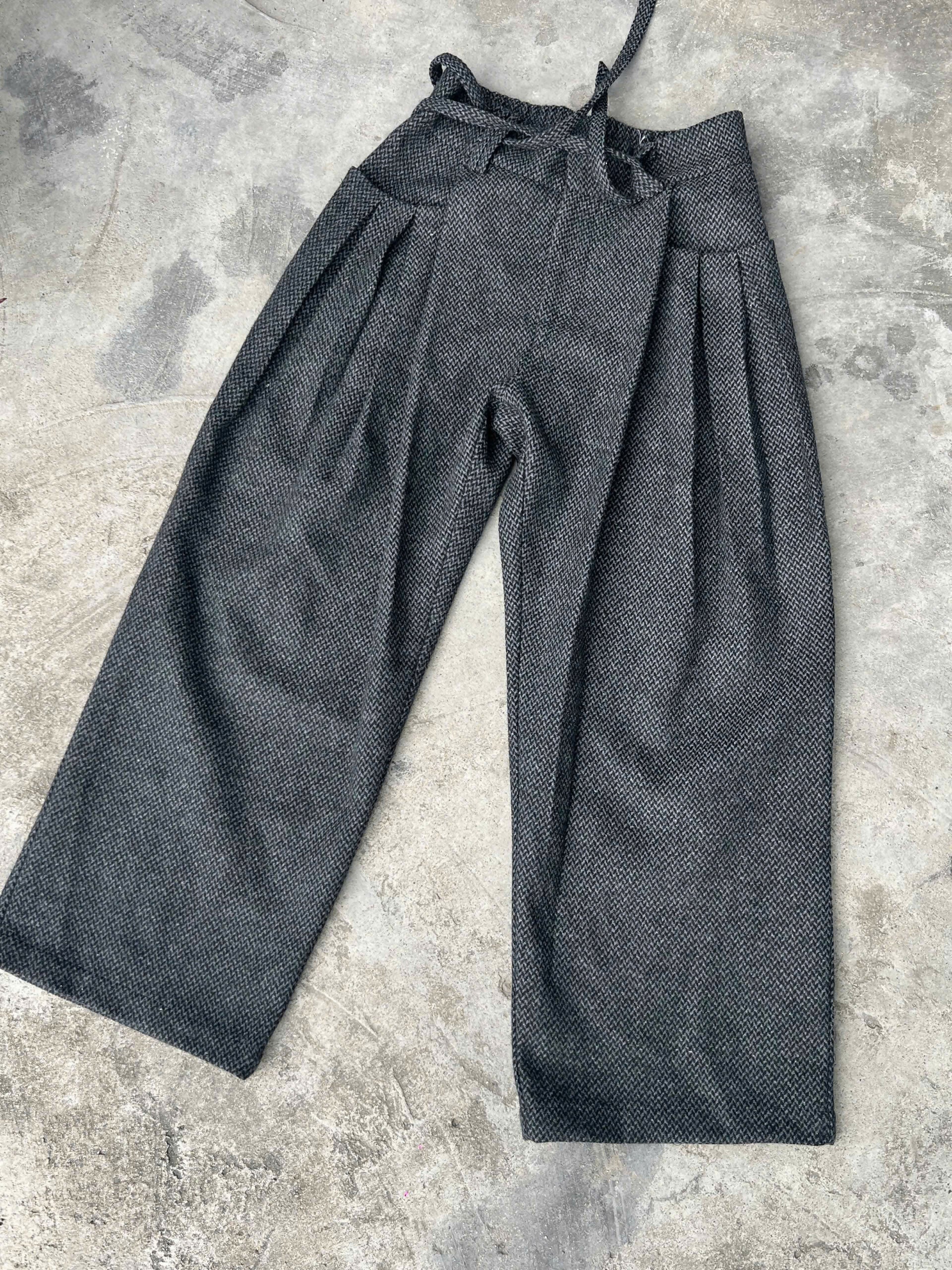 Triple Fold Wide Leg Trousers Studio Stars