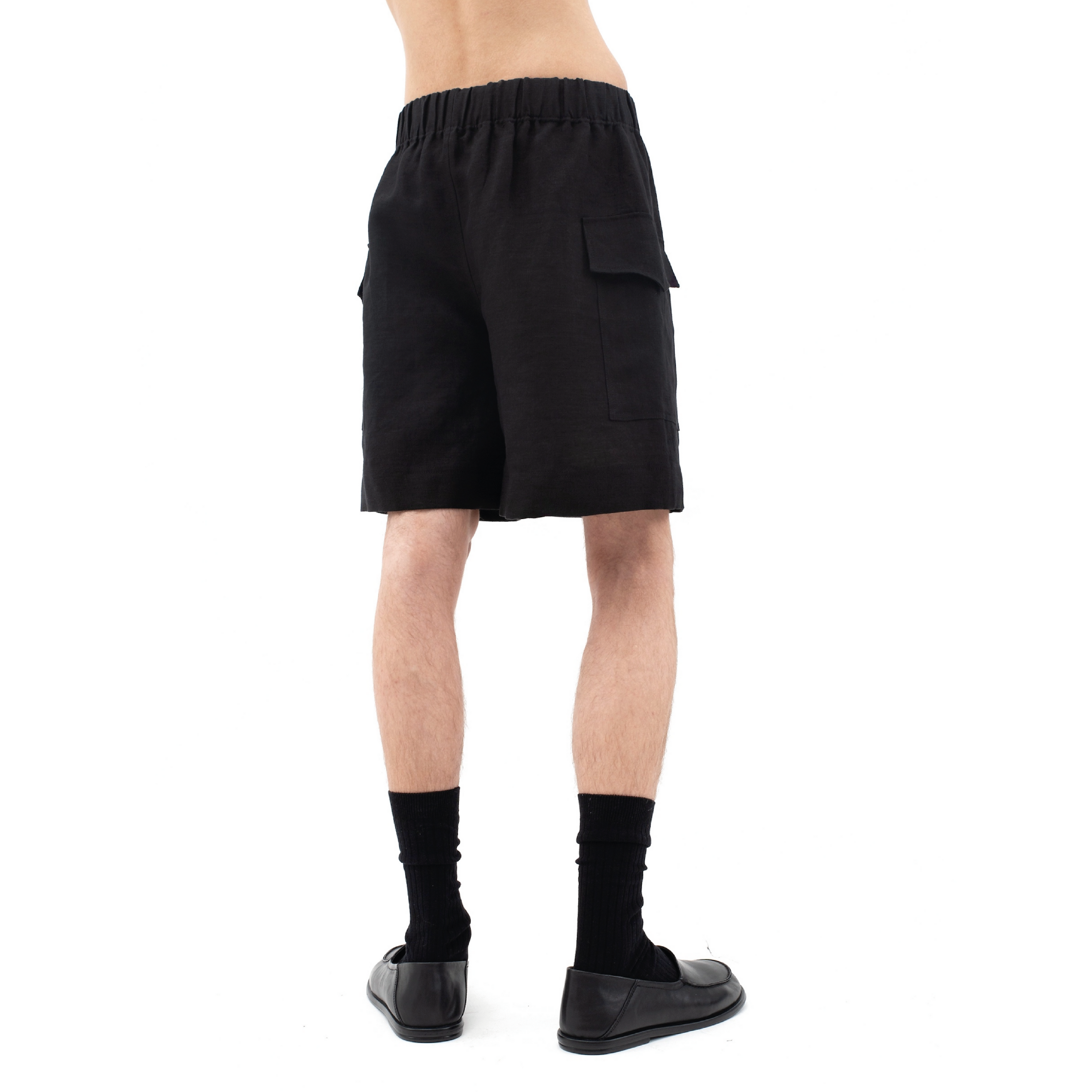 WIDE LINEN SHORTS Studio Stars