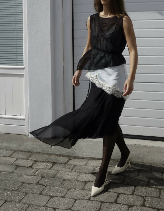 Asymatrical mesh skirt Studio Stars