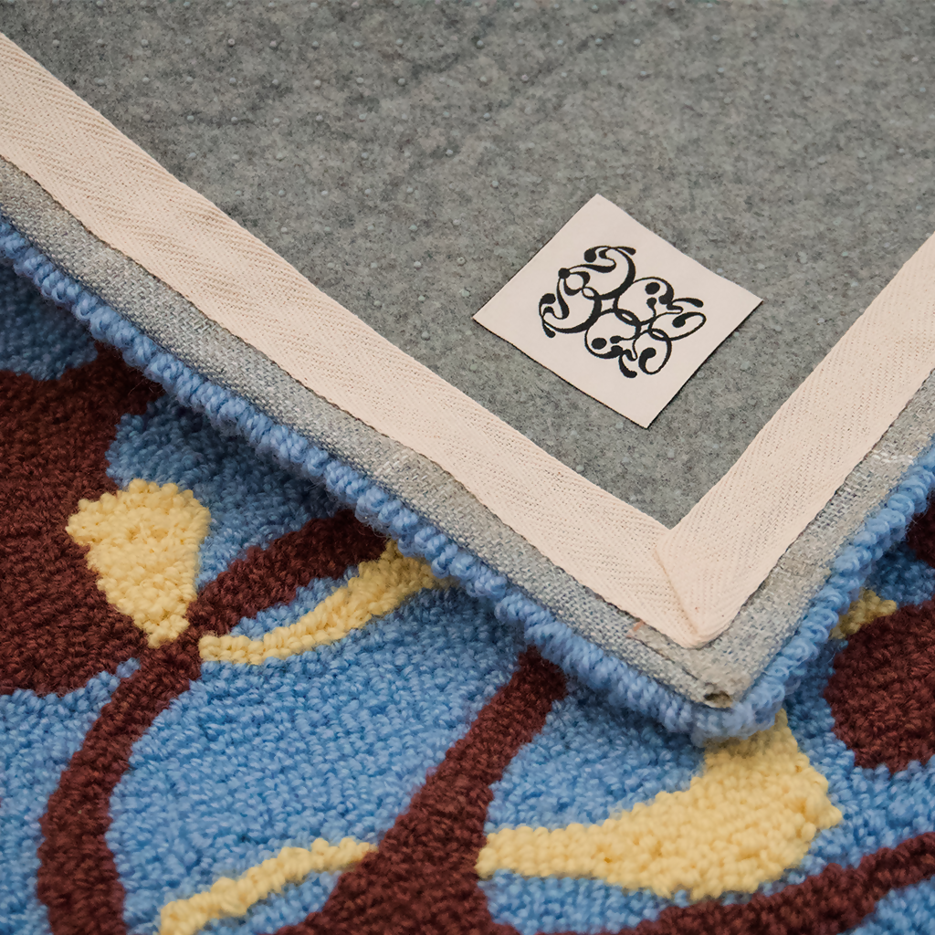 Coral Glyph Rug Studio Stars