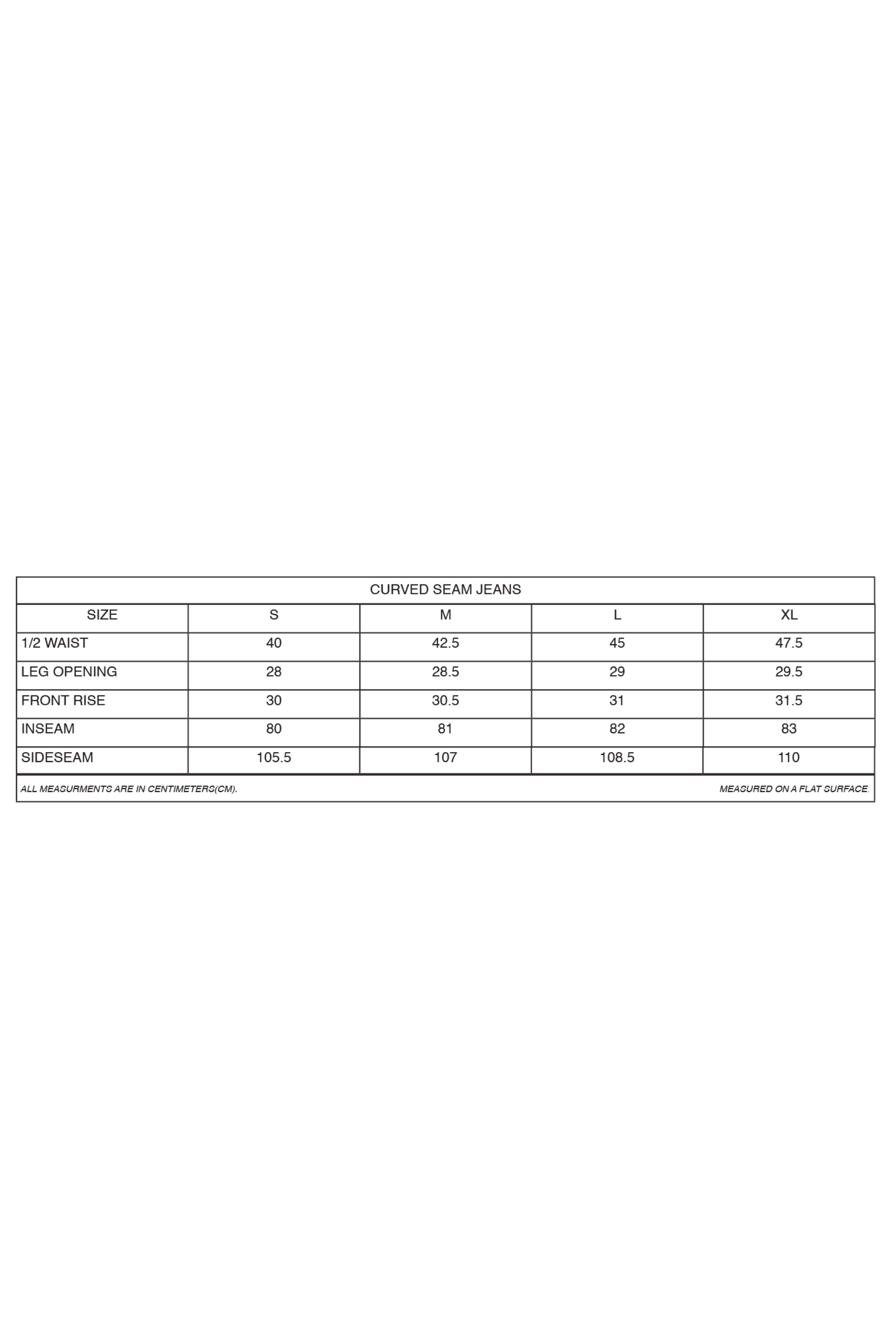 Curved Seam Jeans Gentle Signs studios (GSS)