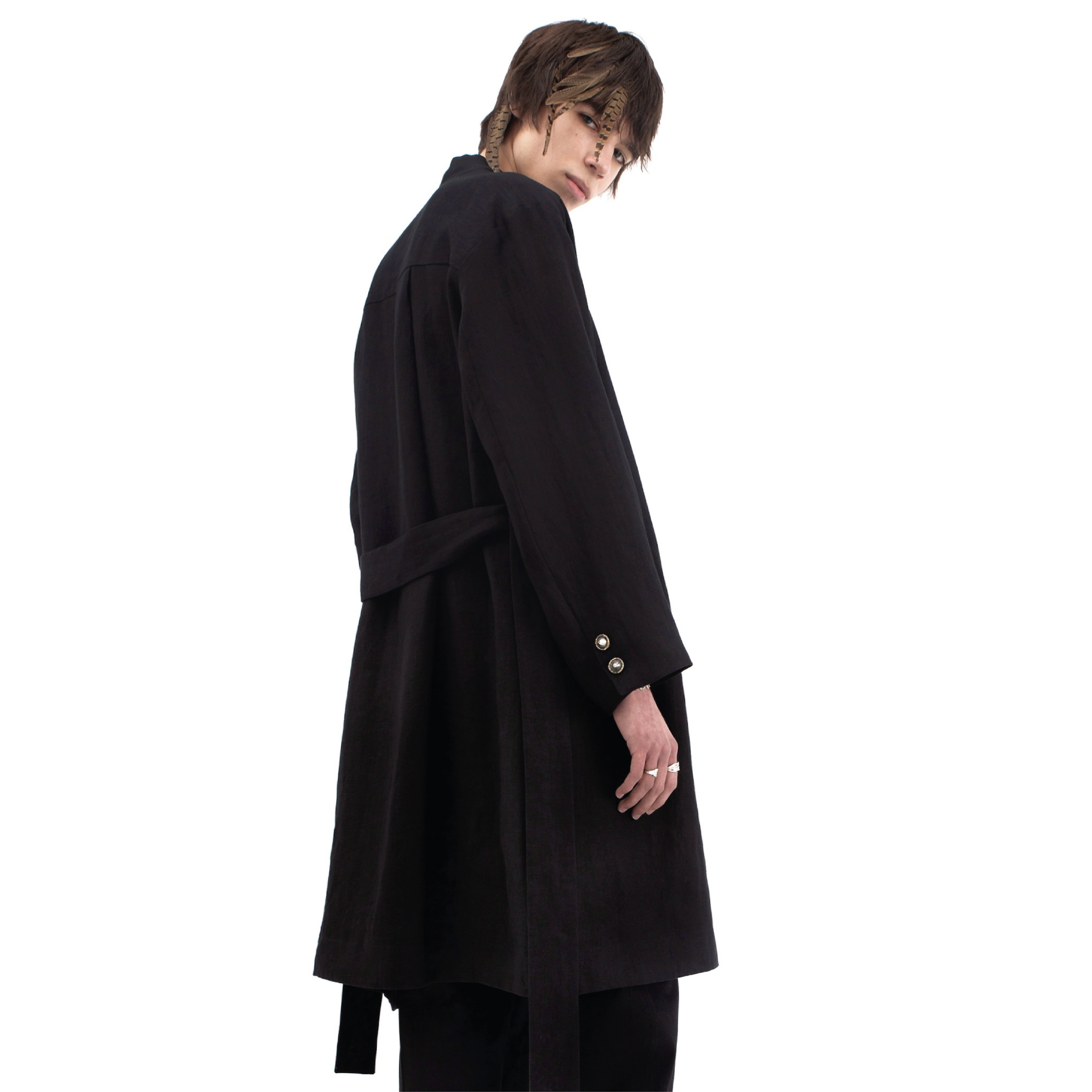 LINEN HAORI COAT Studio Stars