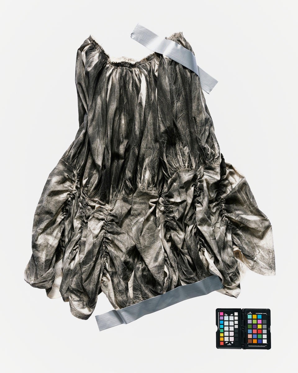 006-C-02 Black Curtain Skirt Evade House