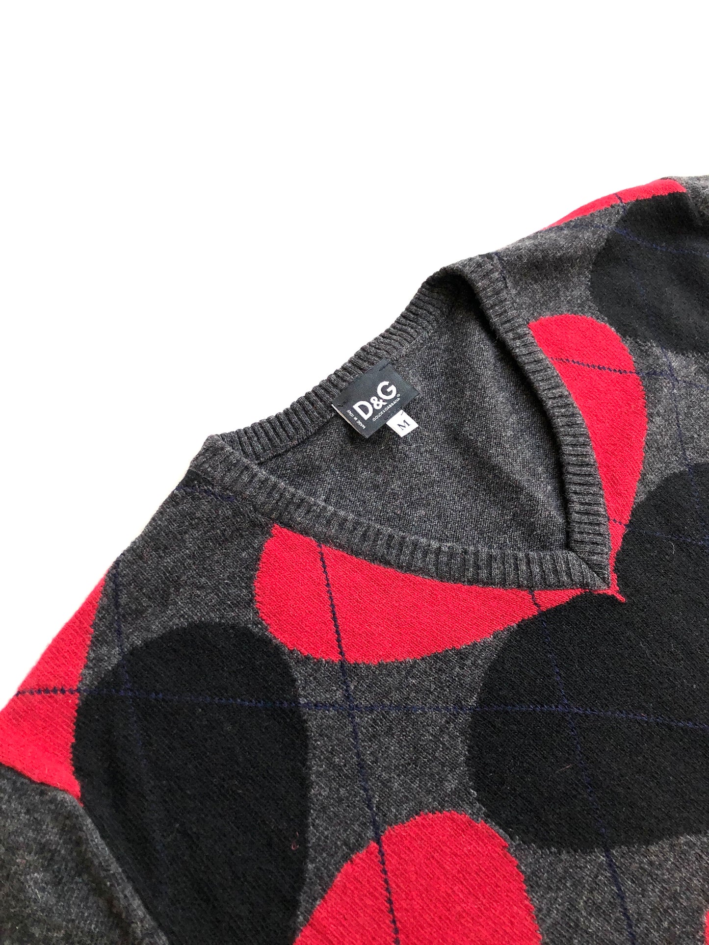 DOLCE & GABBANA ARGYLE PULLOVER Before Midnight Vintage