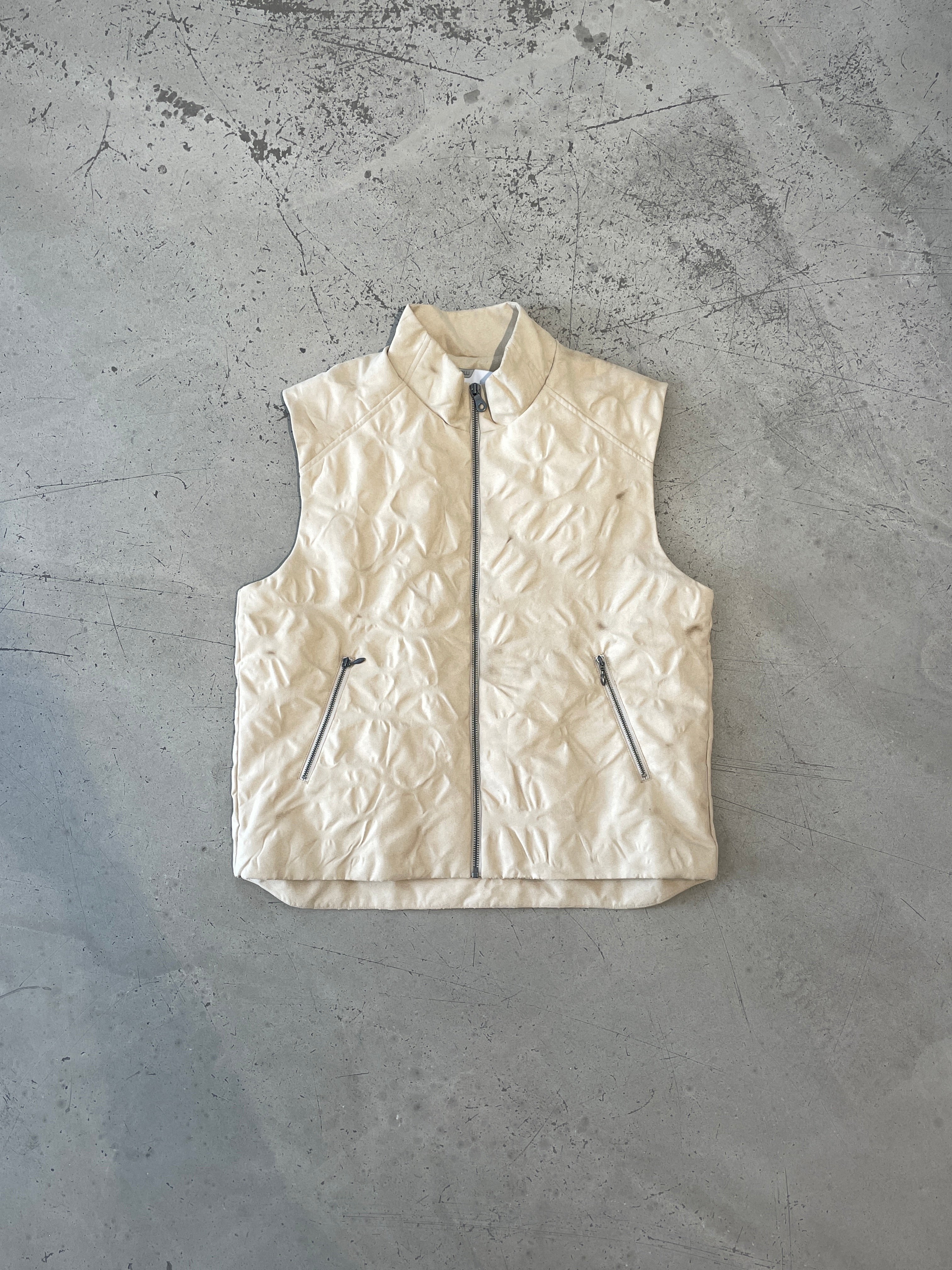 LEAF VEIN VEST GREY I ryaw japan I Studio Stars