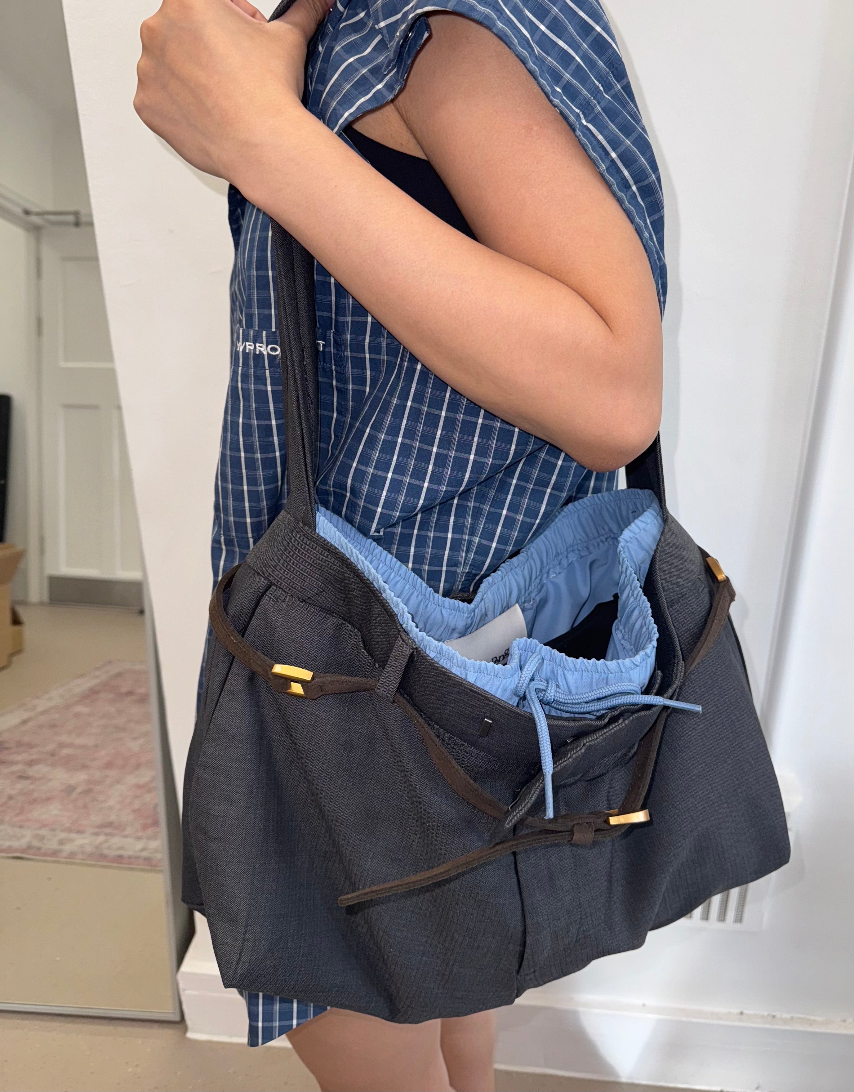 Upcy Trouser Bag (Grey-Blue) Studio Stars
