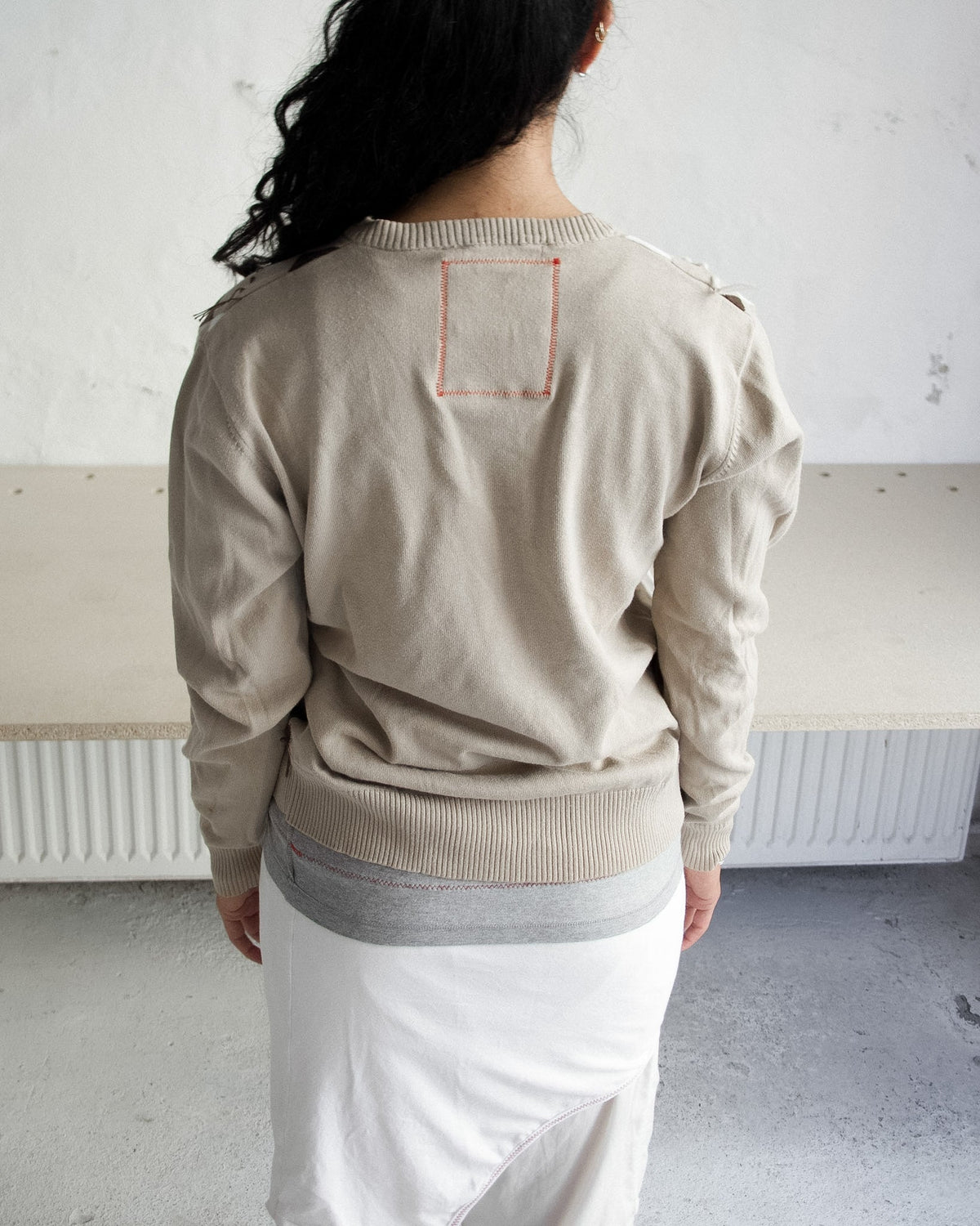 BEIGE ARGYLE KNIT Studio Stars
