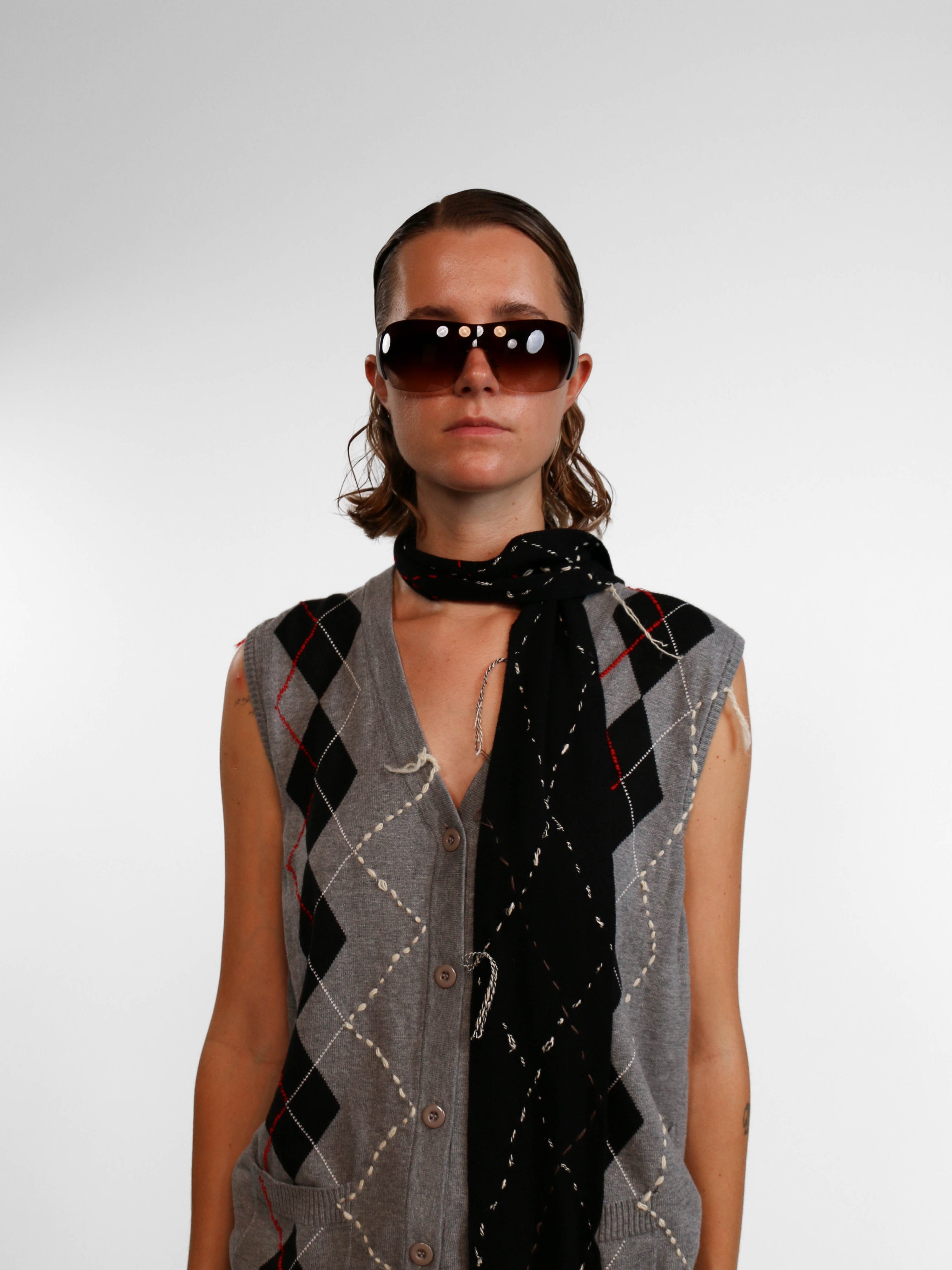 BLACK THIN SCARF Studio Stars