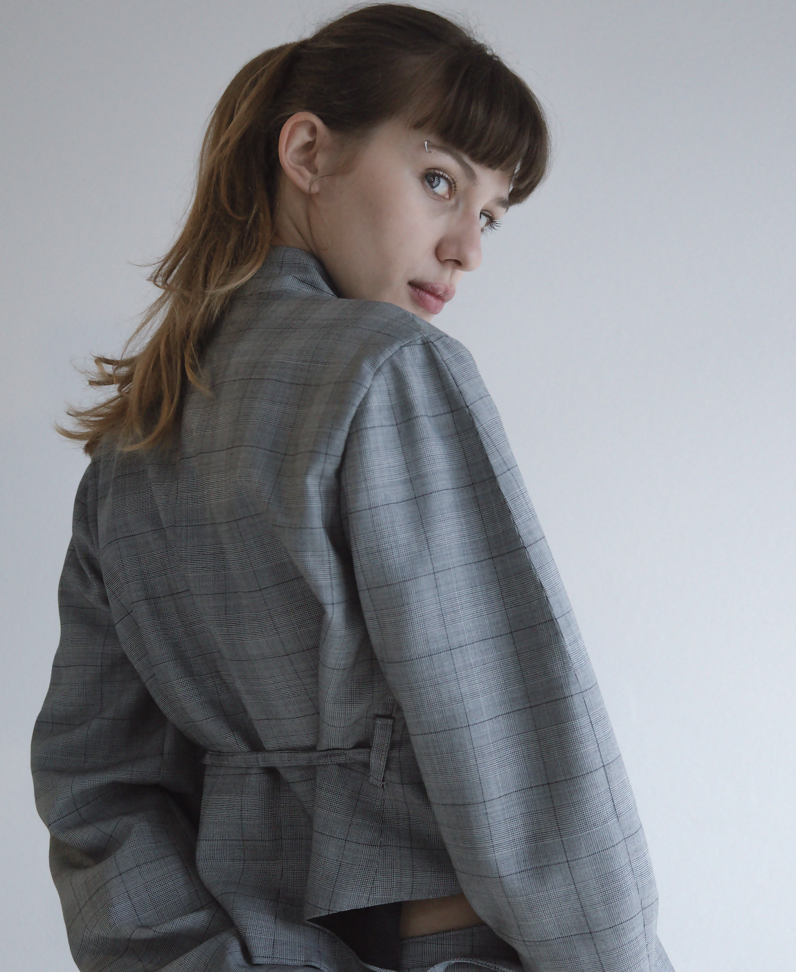 Grey wool jacket Mautou