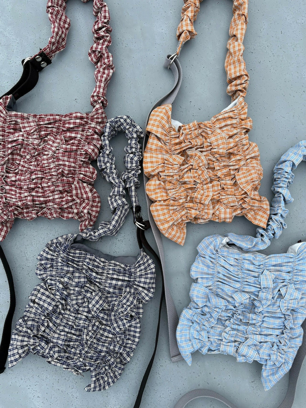 COLLAGE BAG GATHER HANDLE / PLAID CHECK Studio Stars