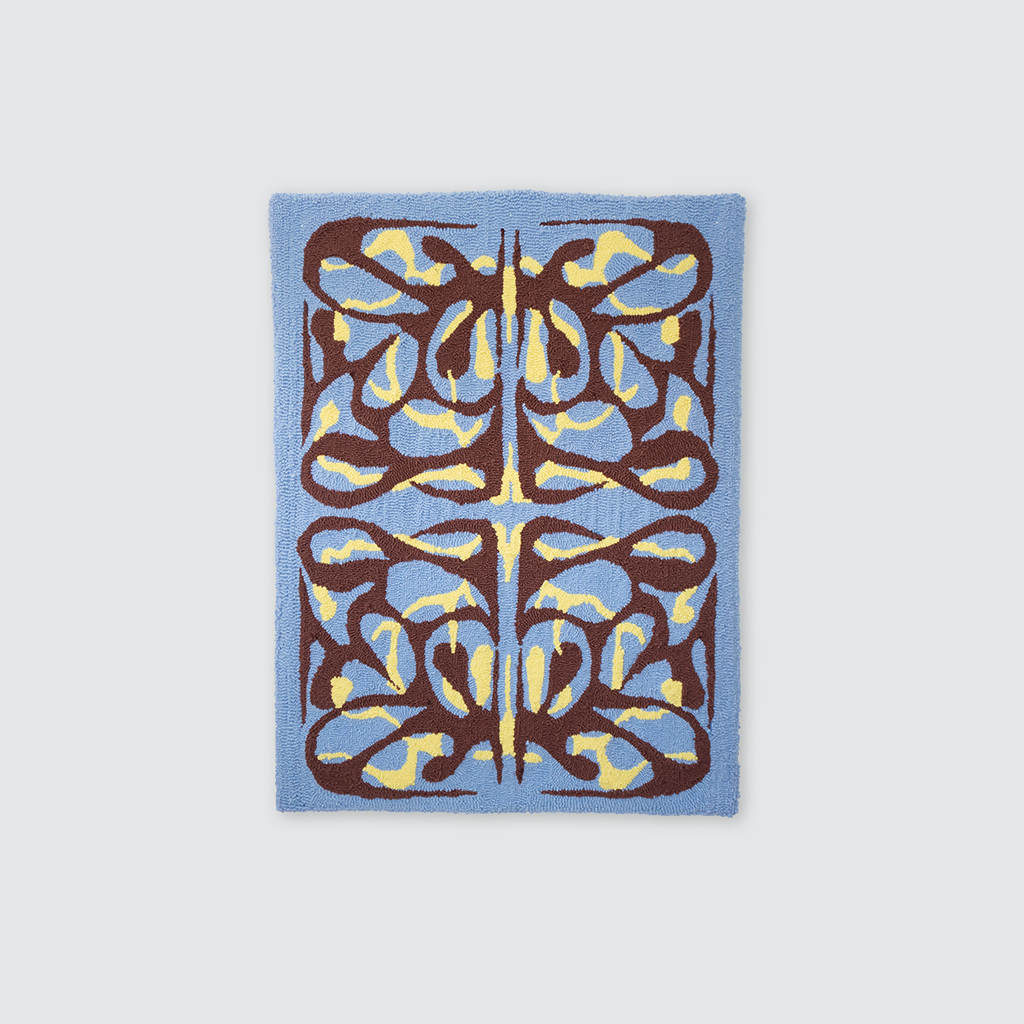 Coral Glyph Rug Studio Stars