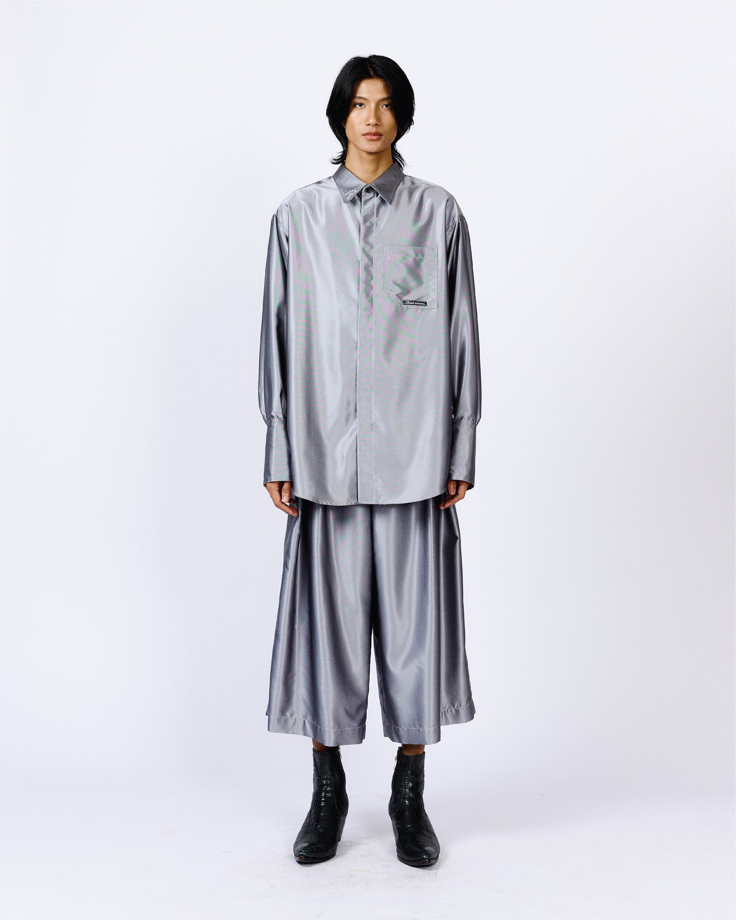 OVERSIZED SILVER SHIRT Renè