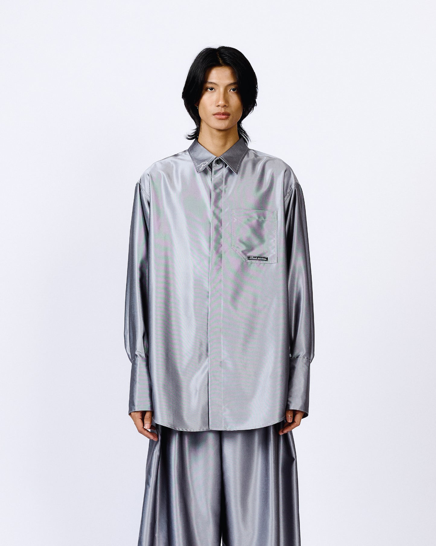 OVERSIZED SILVER SHIRT Renè