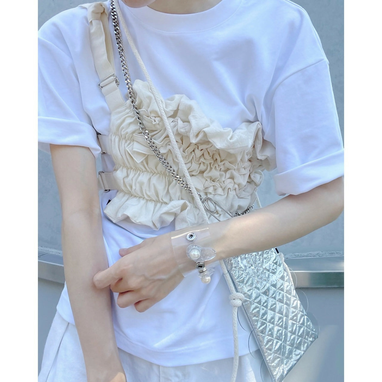 COLLAGE TOPS COTTON WASHER Keiyamaguchi works