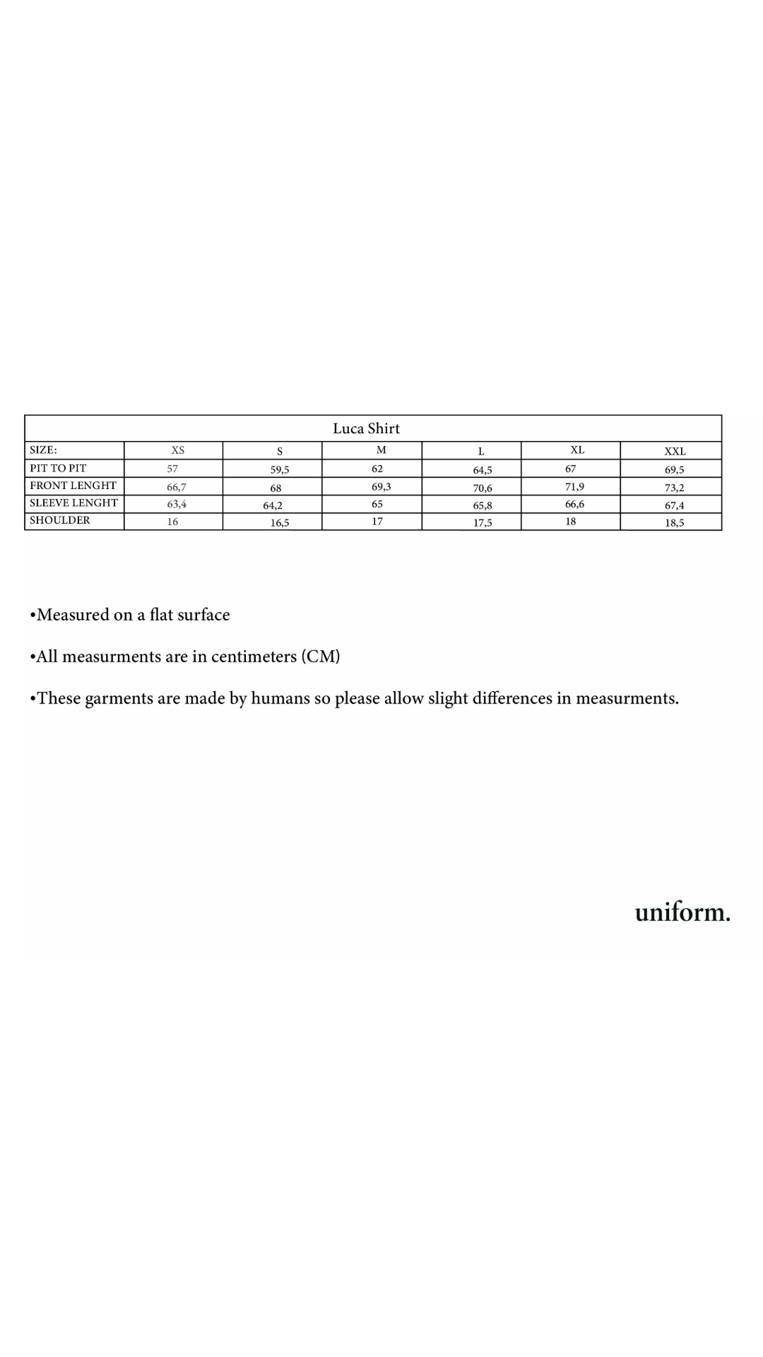 Luca Shirt - Pearl Uniform.