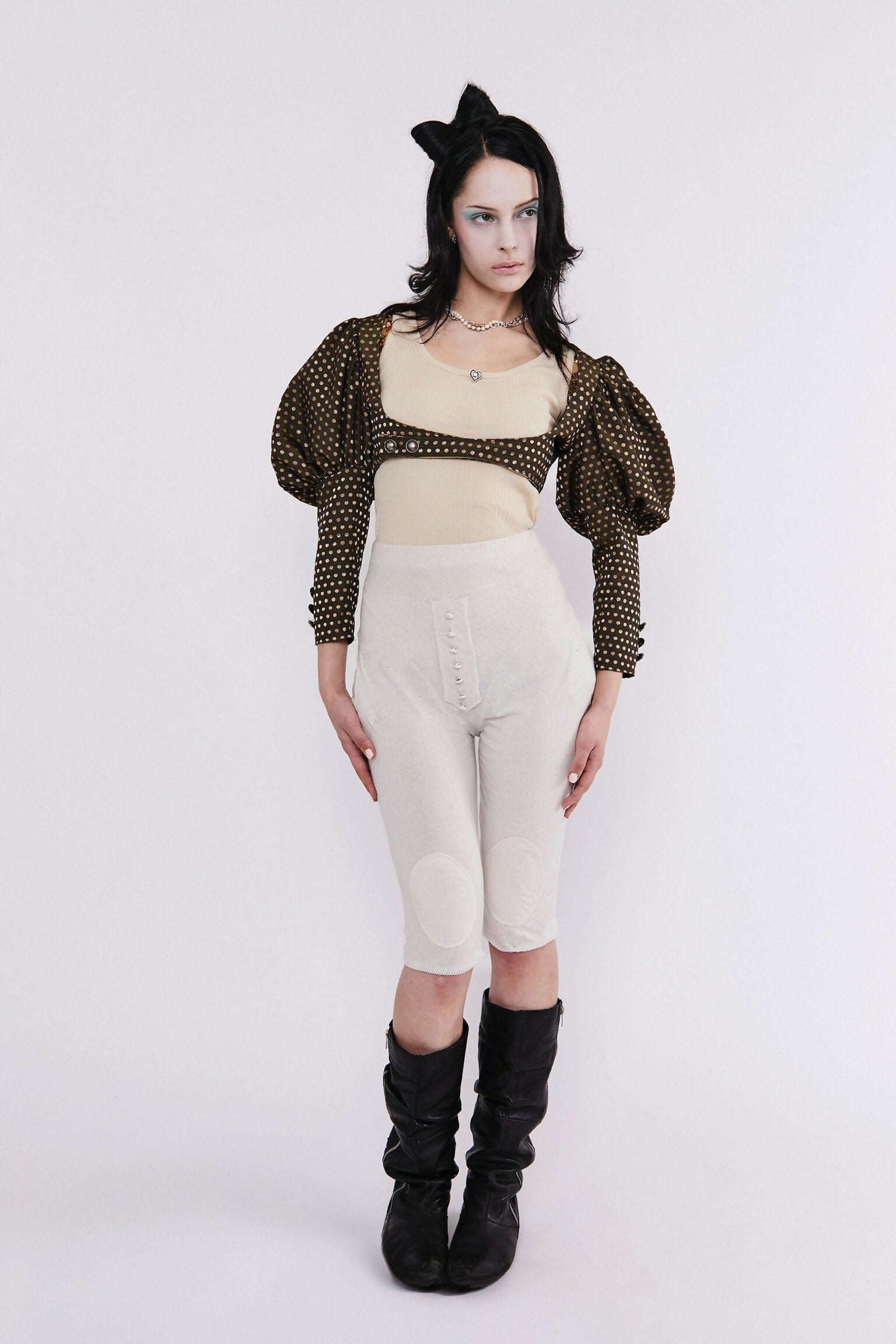 The Pointelle Capris Studio Stars