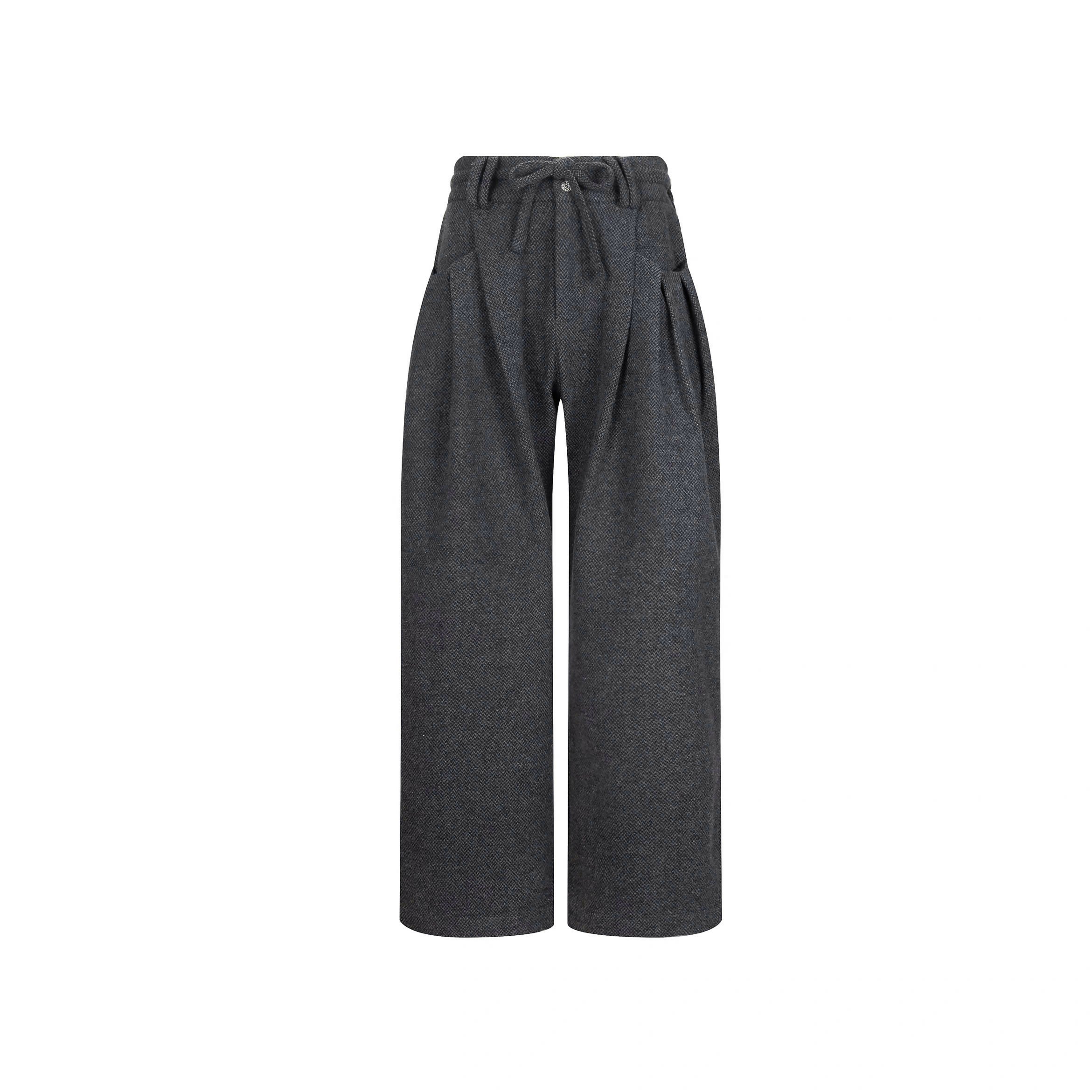 Triple Fold Wide Leg Trousers Studio Stars
