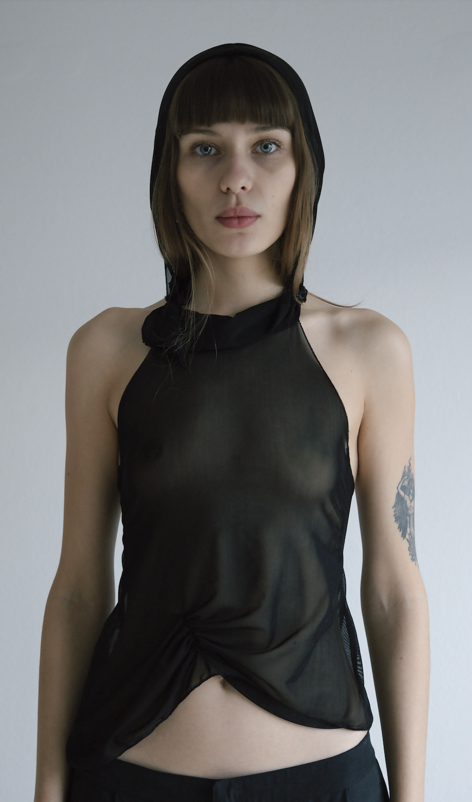 Halter neck top with hood Studio Stars