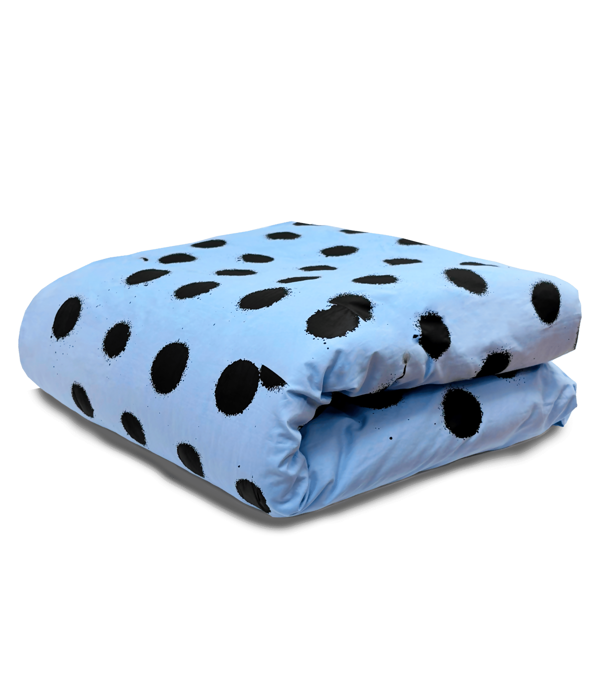 Sky Blue / Black Polka Duvet Cover Pattern Chineso