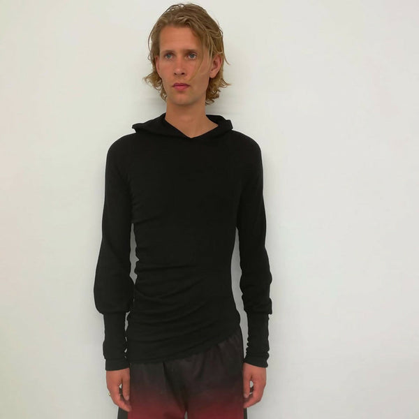 No1 WOOL HOODIE (BLACK) SABOT