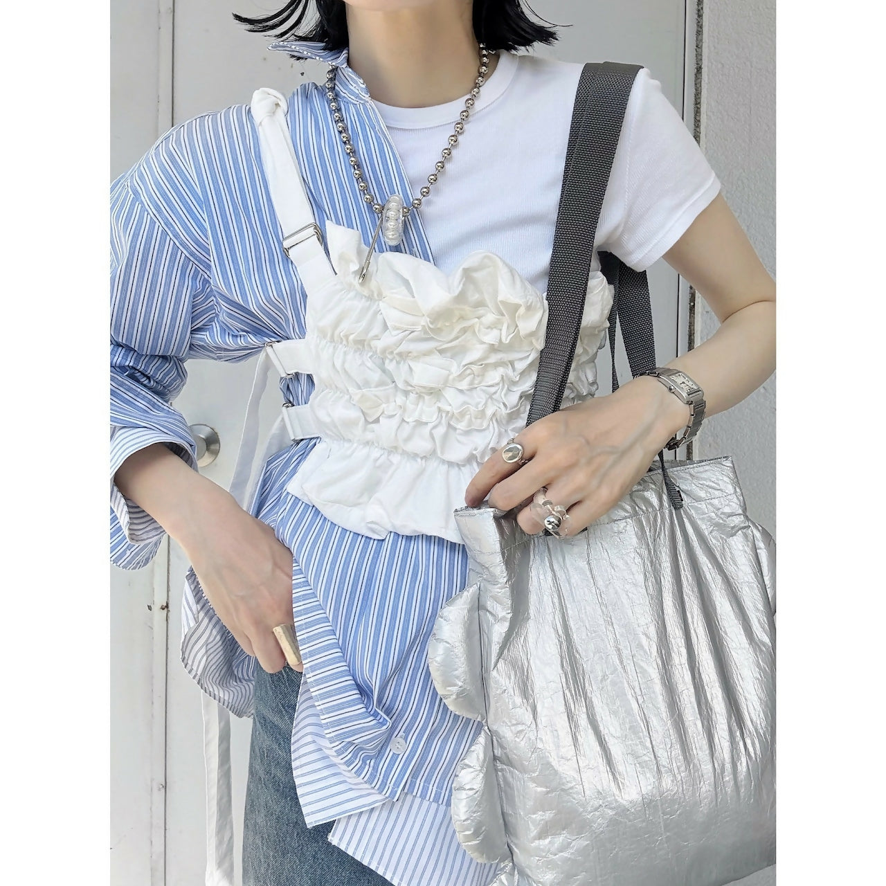 COLLAGE TOPS COTTON WASHER Keiyamaguchi works