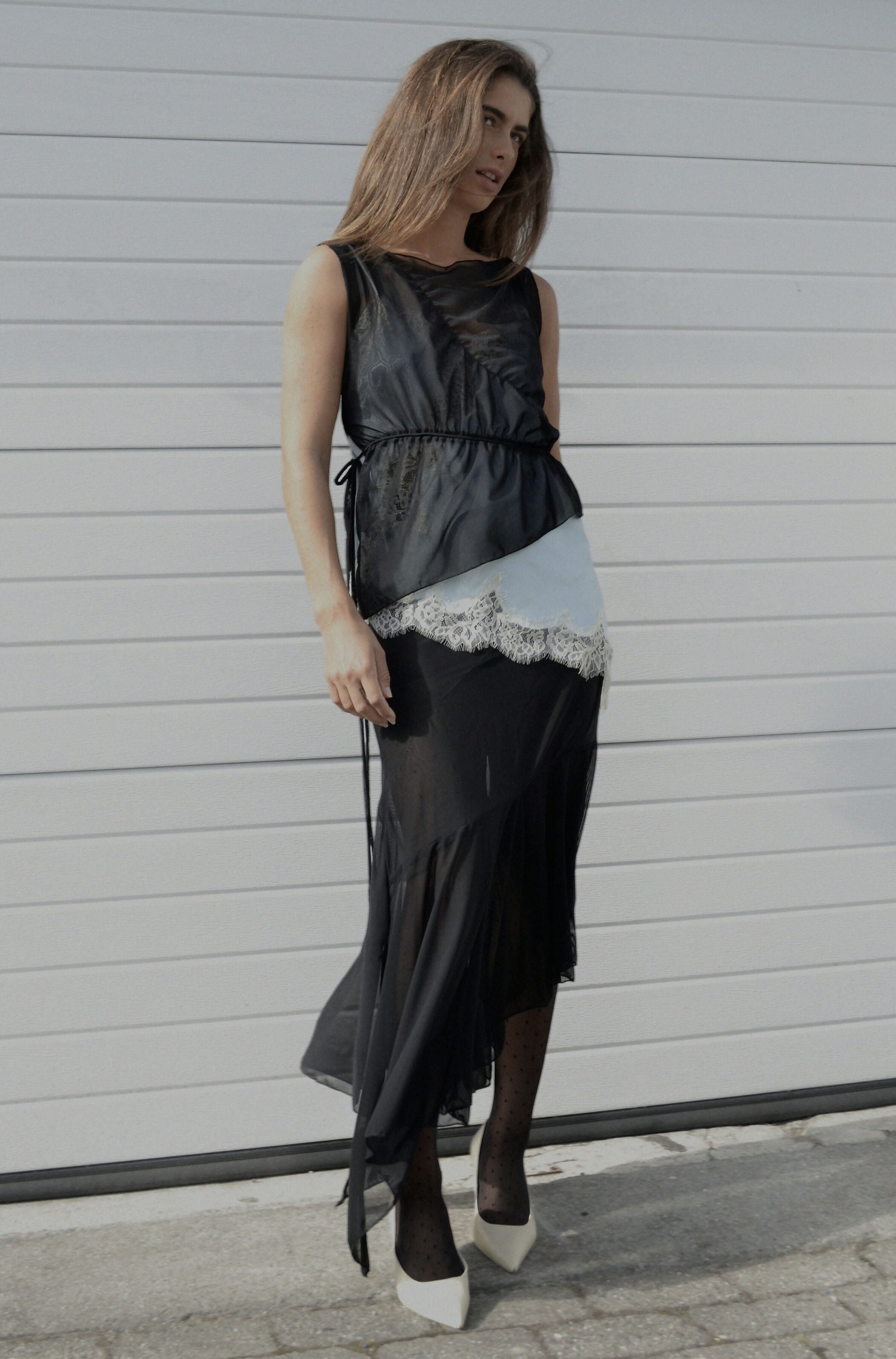 Asymatrical mesh skirt Studio Stars