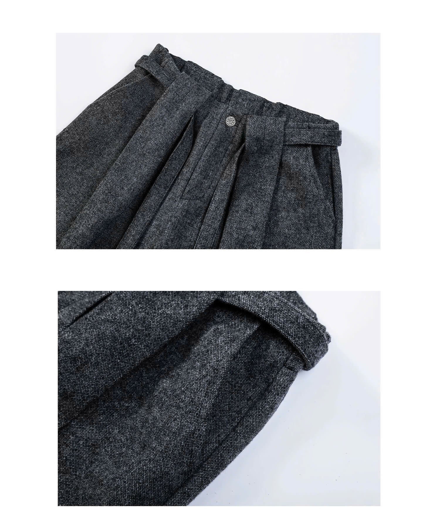 Pleated Belted Trousers Studio Stars