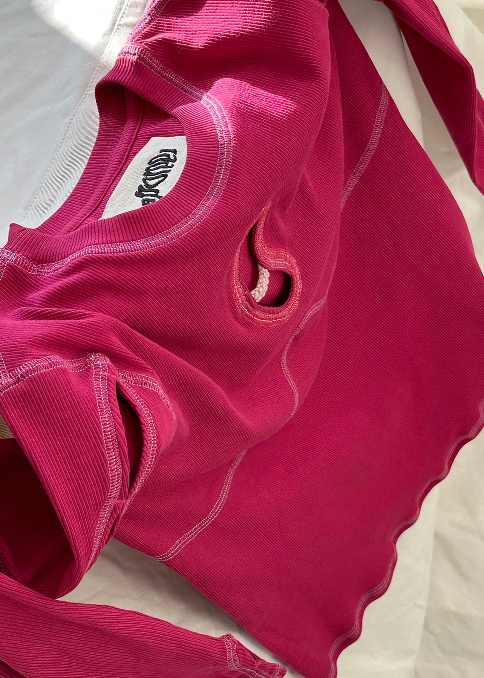 Orname longsleeve dark fuschia Aporeei