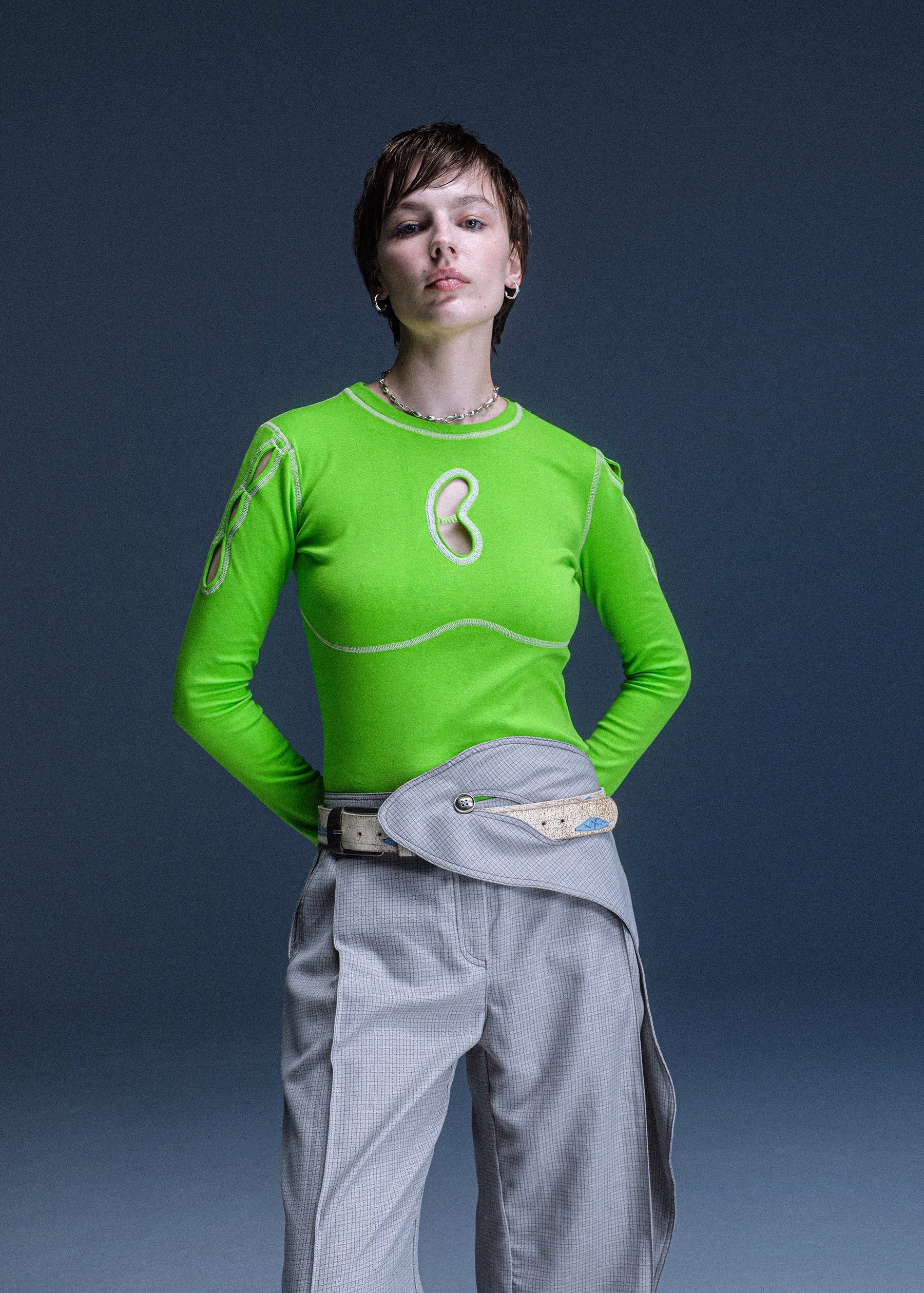 Orname longsleeve electric green Studio Stars