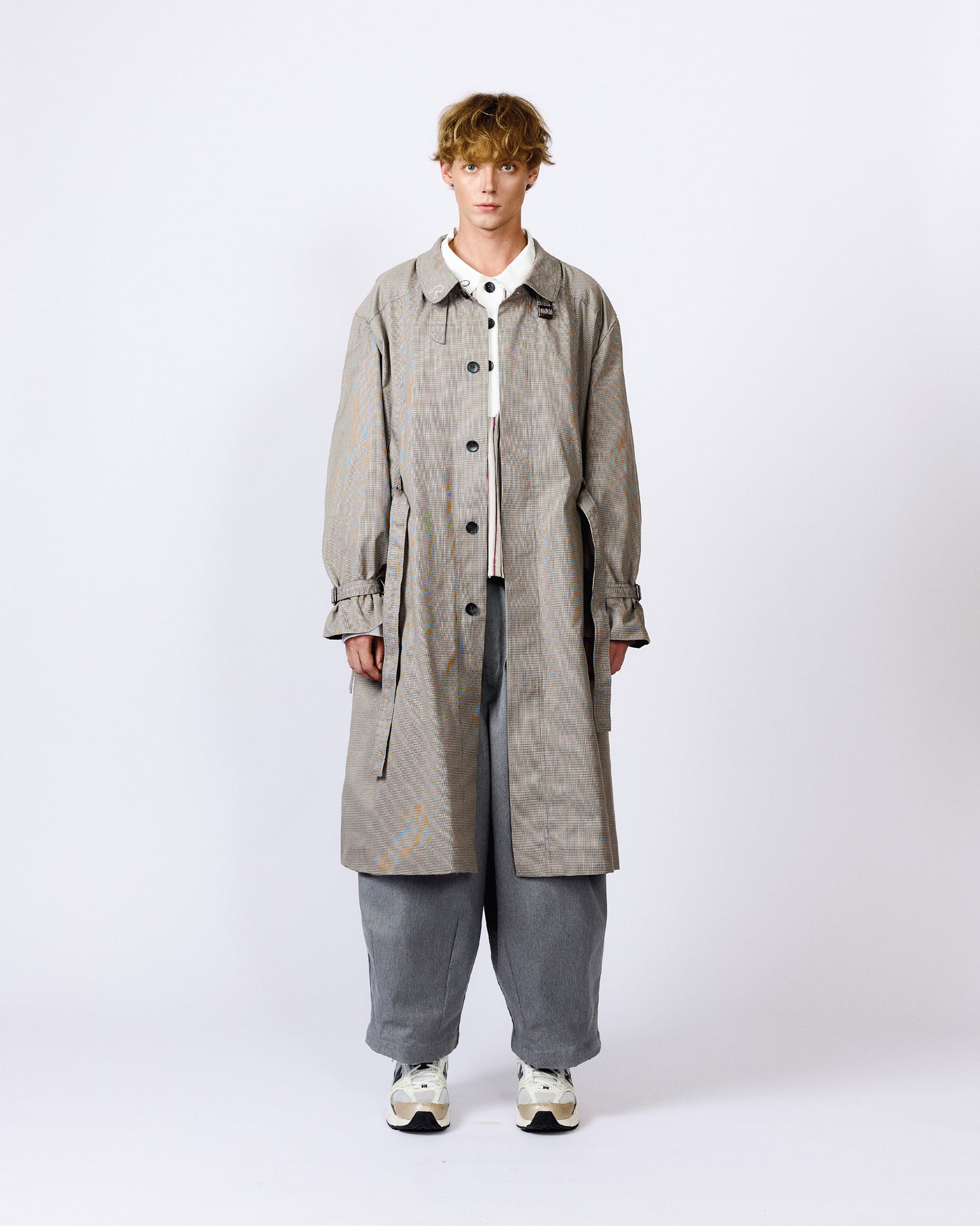 CHECK CURVED SLEEVE TRENCH Renè