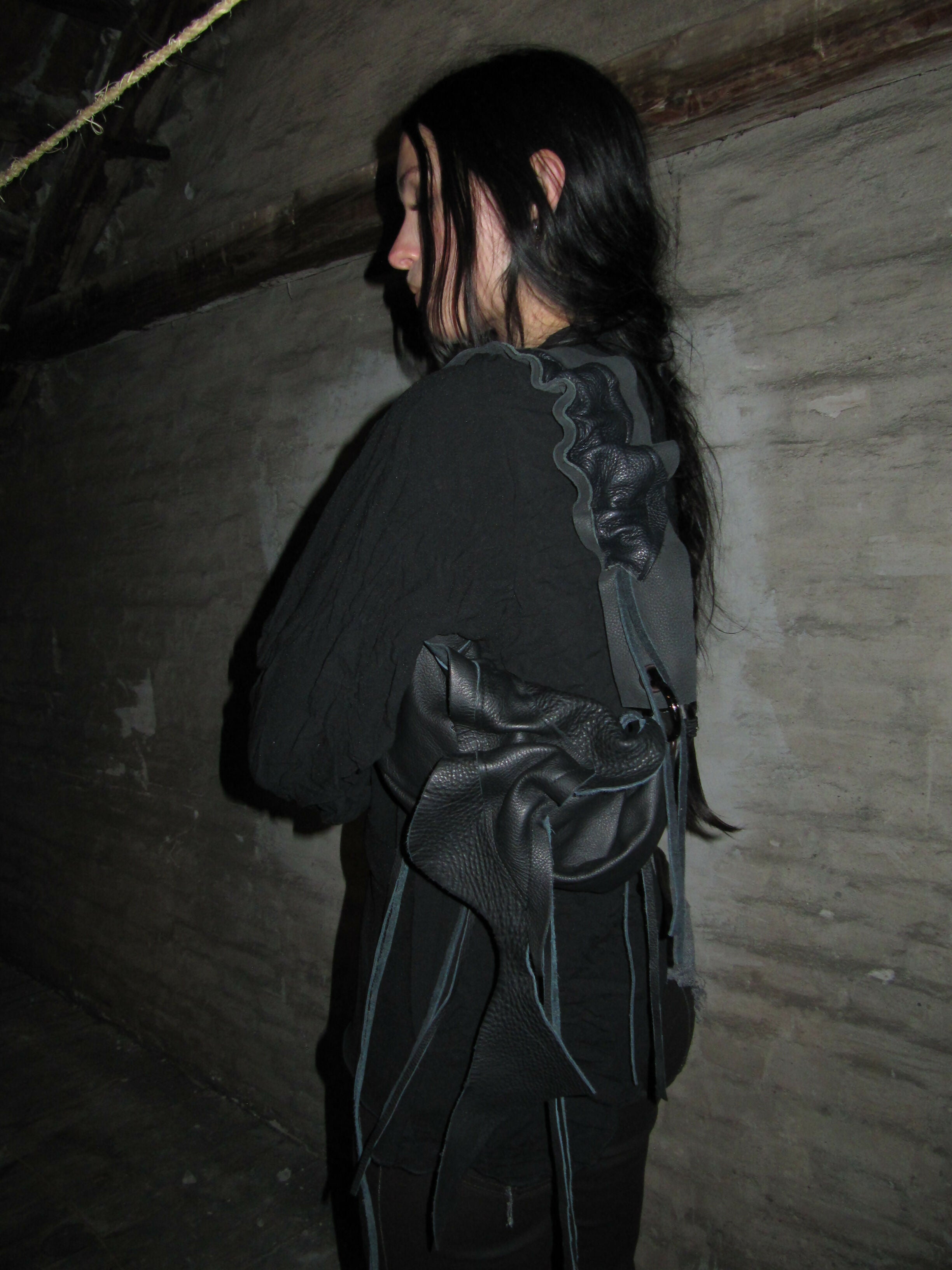 scrunched leather handbag Studio Stars