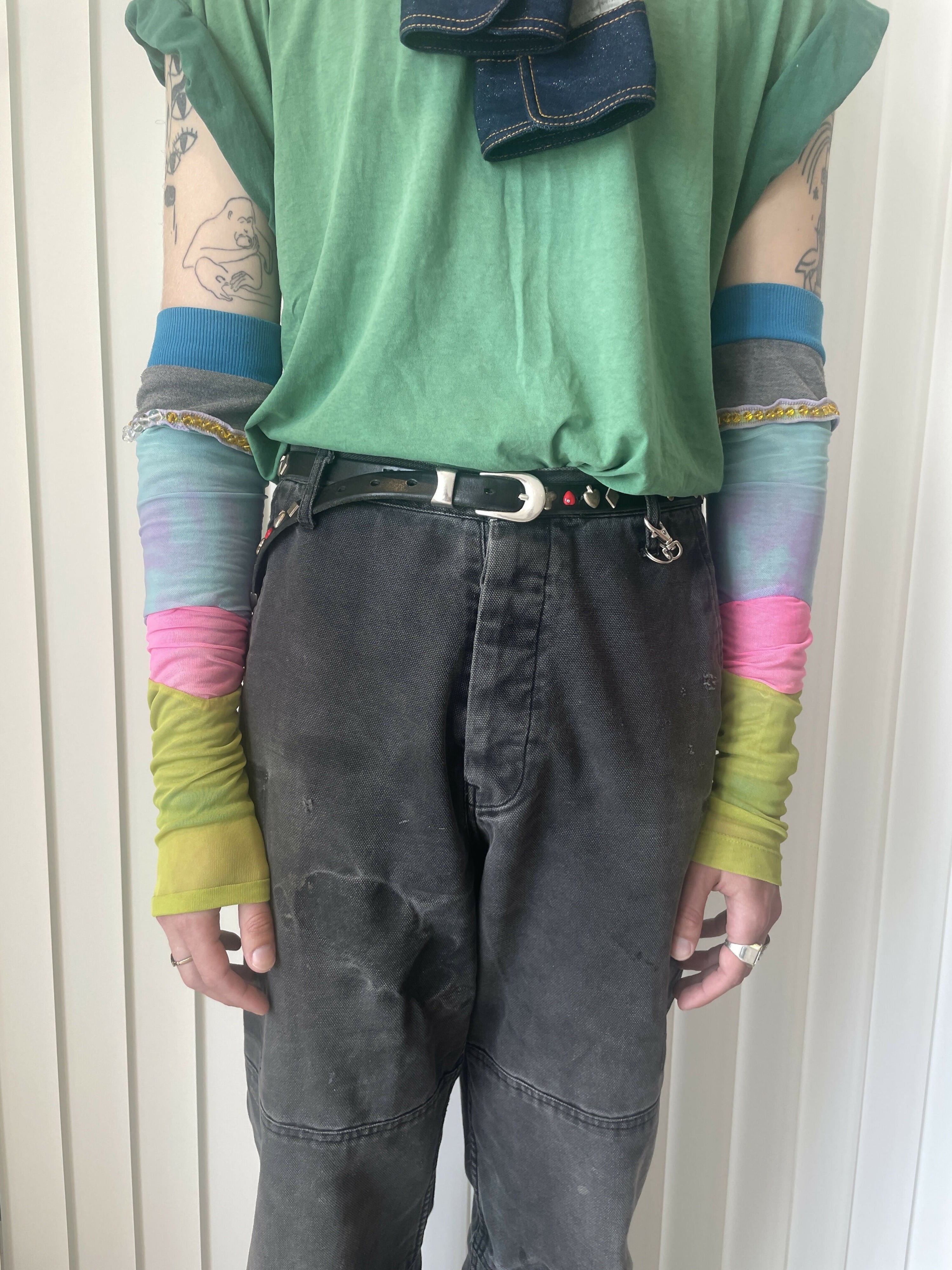 Layered Beaded Sleeves Studio Stars