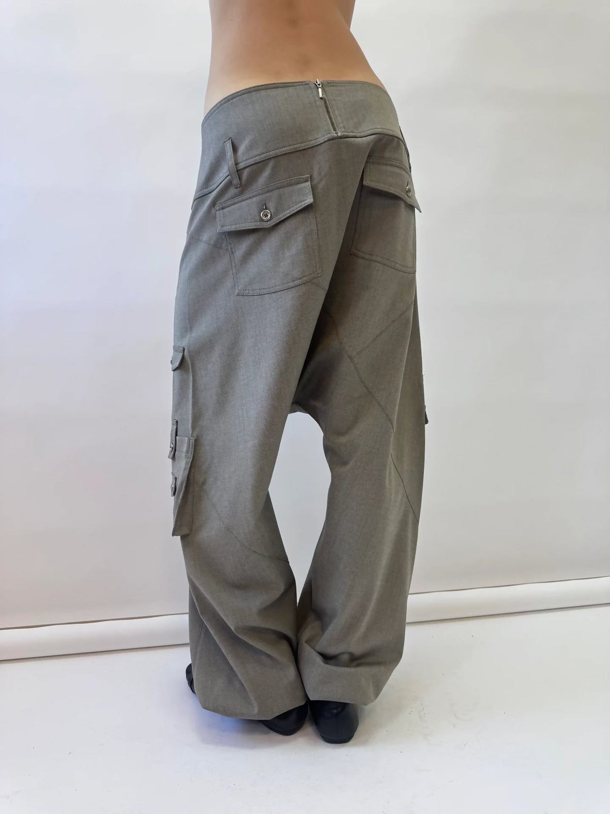 CROTCH TROUSERS LIGHT GRAY Studio Stars